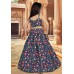 Navy Blue Silk Kids Lehenga Choli 266412 Navy Blue Silk Kids Lehenga Choli 266412