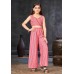Pink Rayon Readymade Kids Palazzo With Jacket 285076 Pink Rayon Readymade Kids Palazzo With Jacket 285076