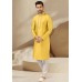 Yellow Dupion Silk Kurta Pajama 279705