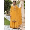 Mustard Georgette Sharara Suit 270429