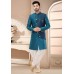 Teal Silk Dhoti Sherwani285787