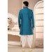 Teal Silk Dhoti Sherwani285787