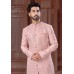 Pink Jacquard Indo Western Sherwani 282249